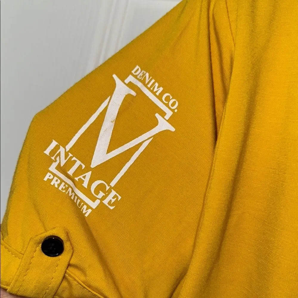 Boys Yellow Polo style Shirt with graphics